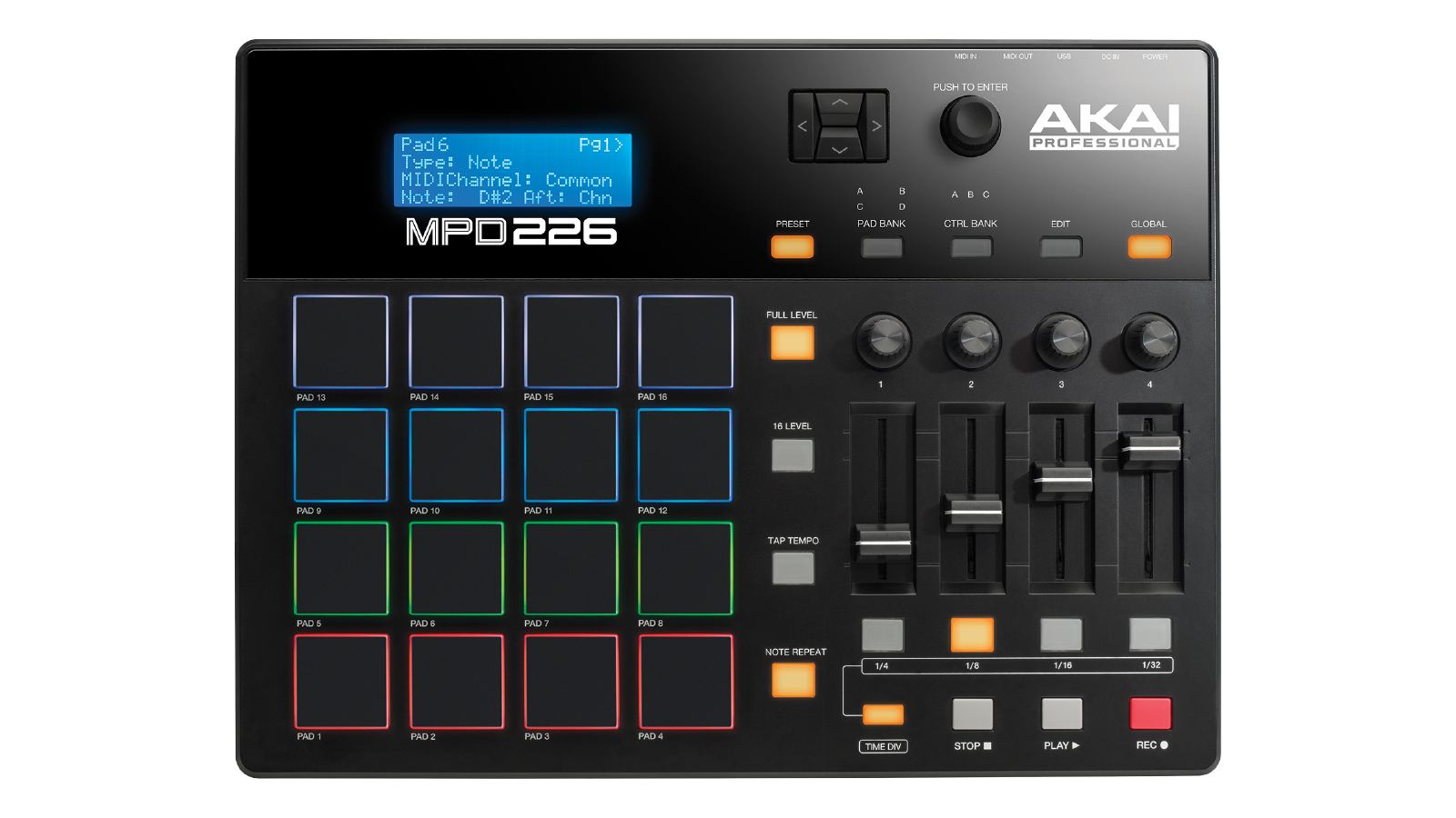 AKAI MPD226 - Feature-Packed, Highly Playable Pad Controller