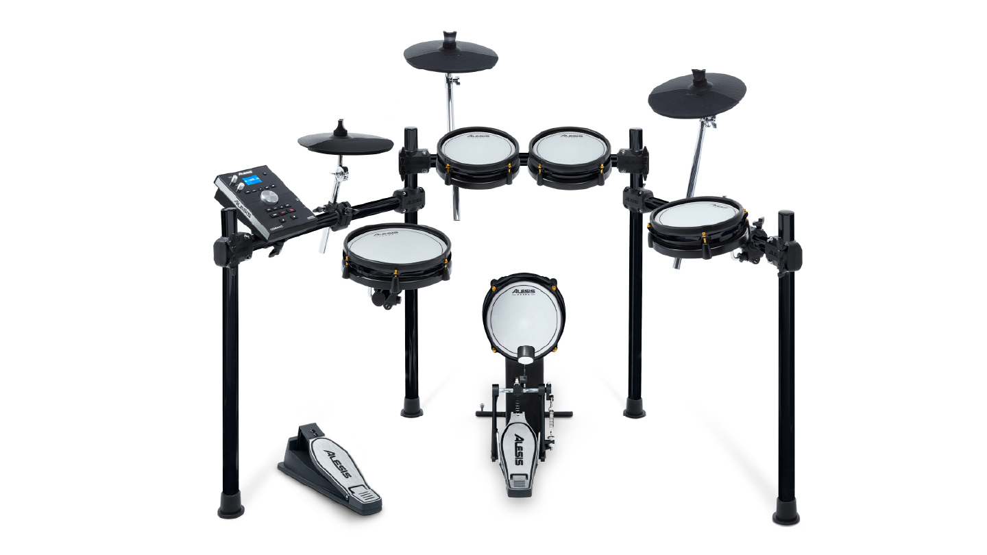 Premium 8-Piece Electronic Drum Kit with Mesh Heads