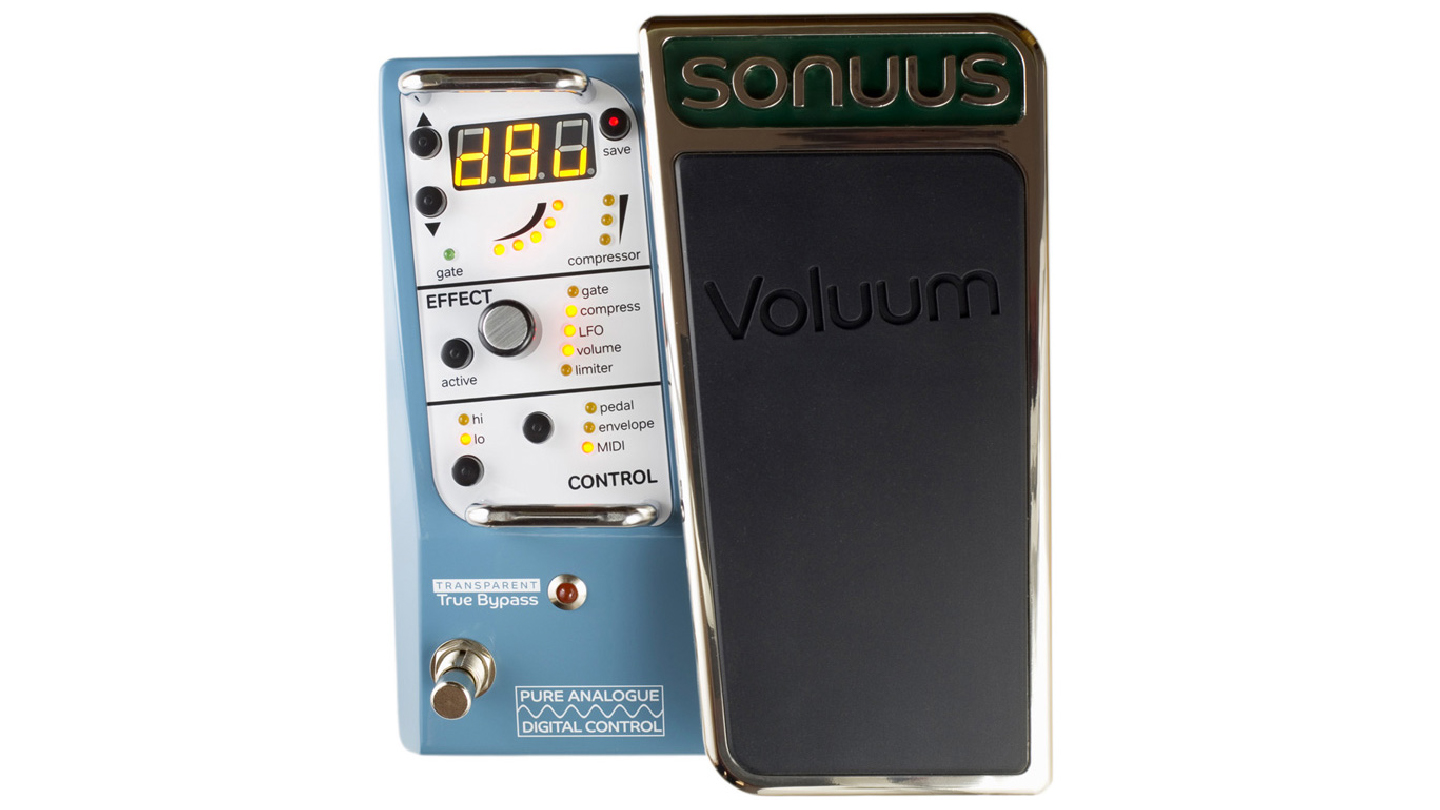 Voluum est une pédale basée sur le volume pour les swells, la compression, l'expandeur, le gate, etc., contrôlée numériquement avec un traitement du signal purement analogique, USB, MIDI In/Out