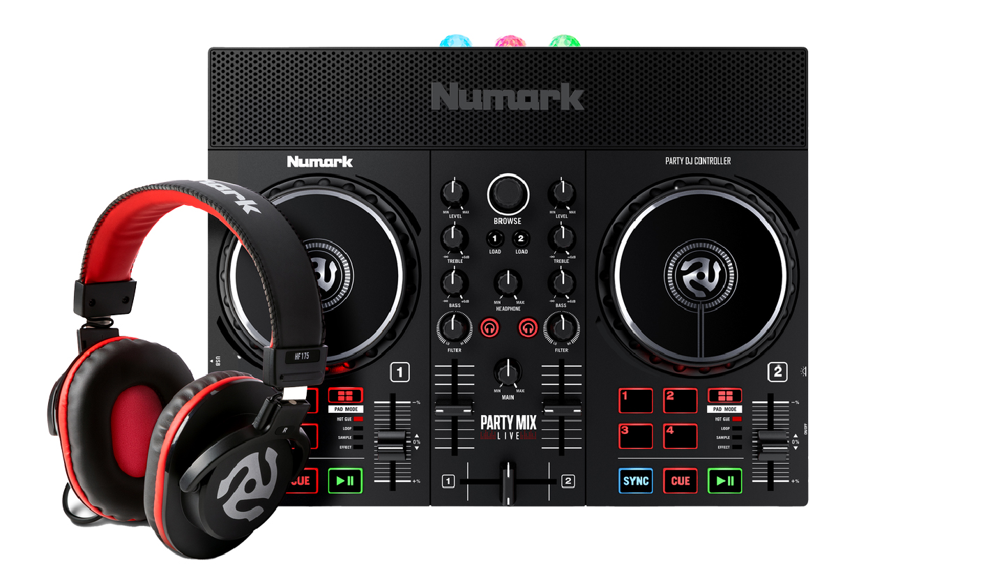 Full-featured DJ Controller, build-in light show + Headphone HF175