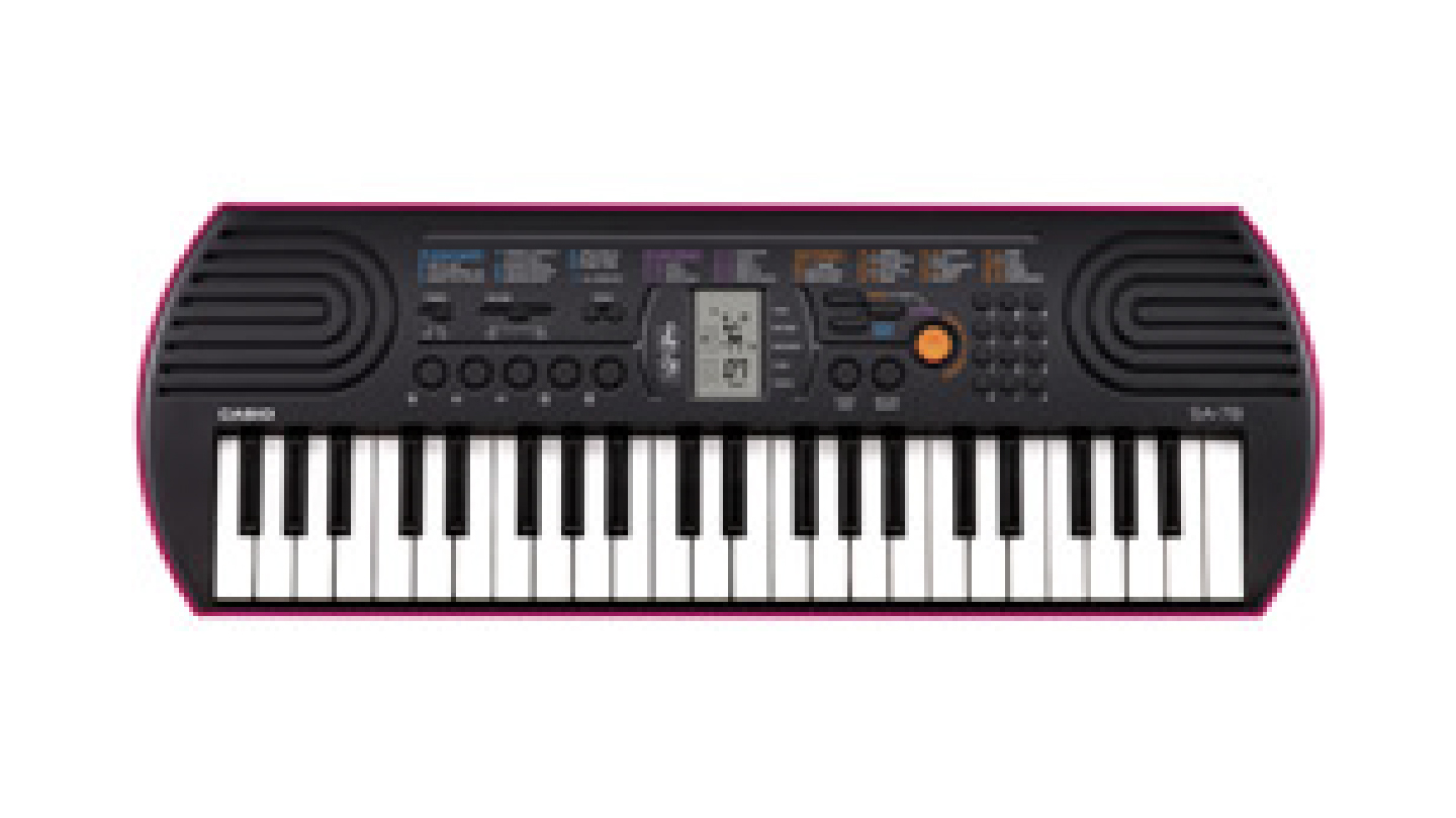 44 Mini Keys, 100 Klänge, 50 Rhythmen, Farbe: pink-schwarz, ohne Netzadapter