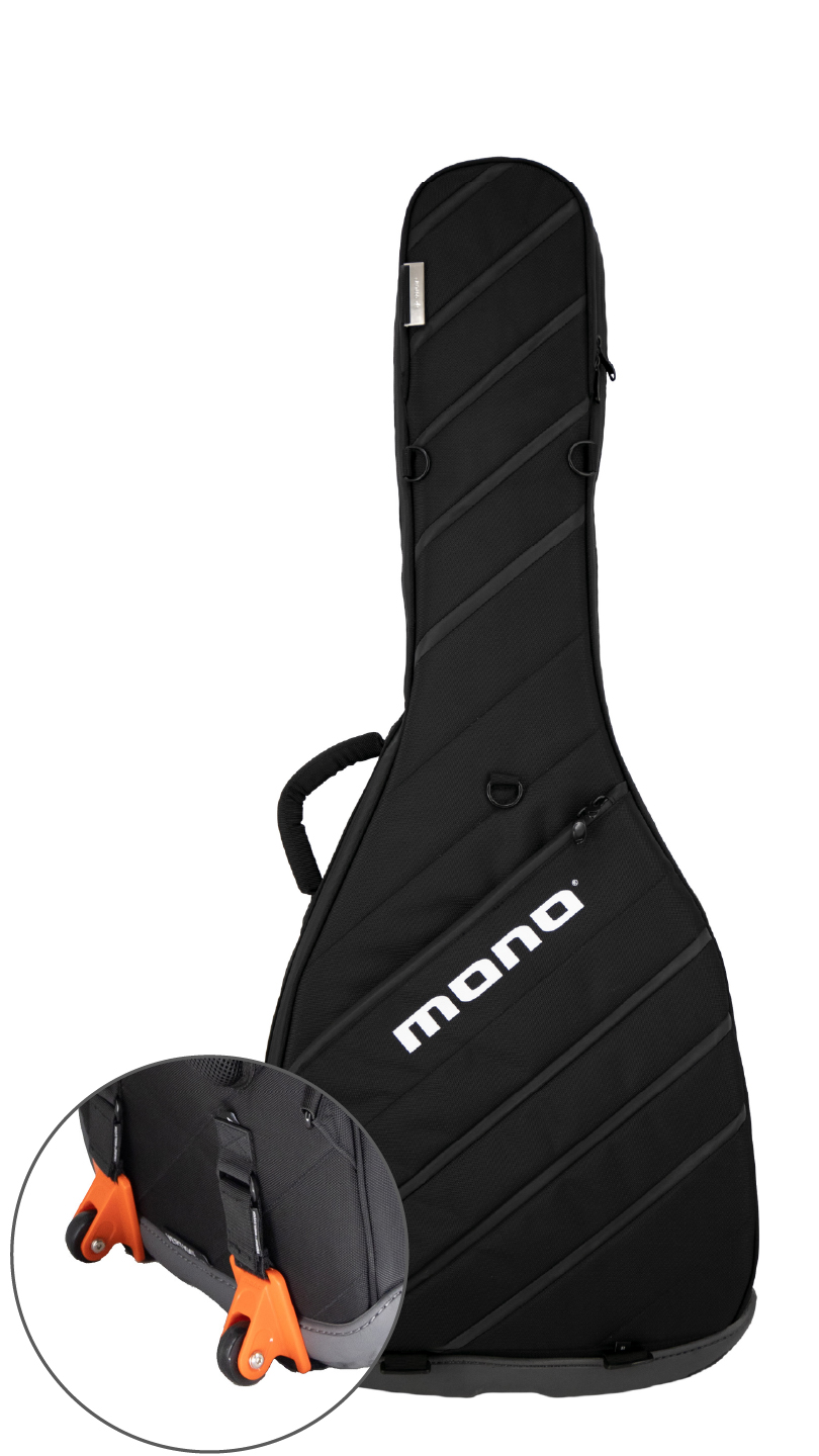 Mono Vertigo Ultra Semi-Hollow Für halbakustische Gitarre,1680D Ballistic Nylon, ein- und auspacken in vertikaler Position, Innenmasse: 106.7cm x 40.7cm x 10.2cm