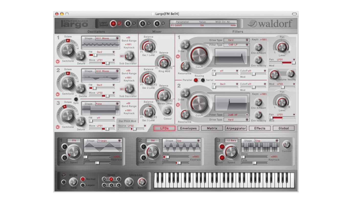 Synthesizer Plug-In mit kompletter Waldorf Technologie aus der Blofeld und Q Synthesizer-Serie