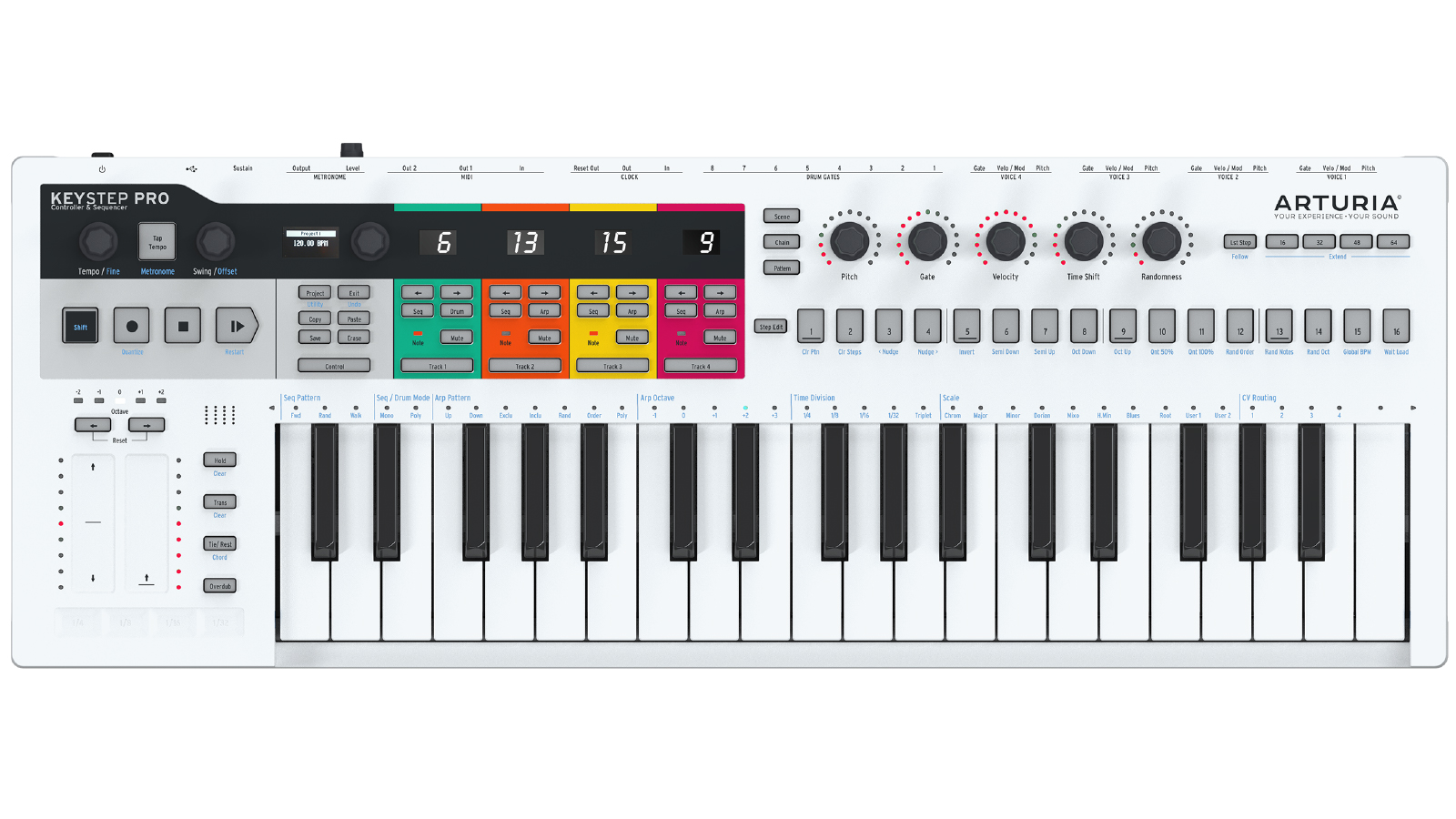ARTURIA KeyStep Pro - Polyphonic Sequencing Controller Keyboard